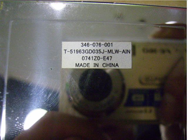 Original Display Screen for Intermec CN3